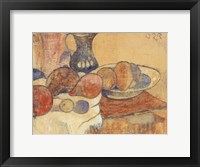 Framed Still Life with a Pitcher and Fruit