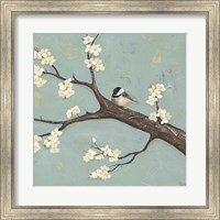 Framed Chickadee & Dogwood II