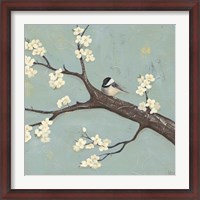 Framed Chickadee & Dogwood II