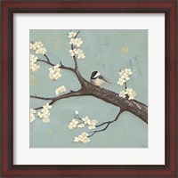 Framed Chickadee & Dogwood II