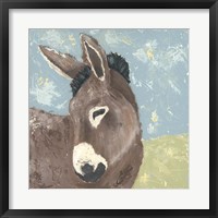 Framed Farm Life-Donkey