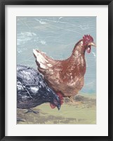Farm Life-Chickens I Framed Print