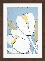 Framed White Tulip Triptych I