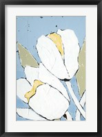 Framed White Tulip Triptych I