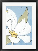 White Tulip Triptych III Framed Print