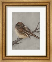 Framed Winter Bird III