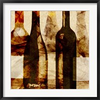 Framed Smokey Wine III