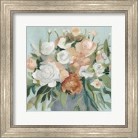 Framed Soft Pastel Bouquet I