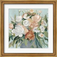 Framed Soft Pastel Bouquet I