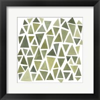 Framed Celadon Geometry I