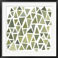 Framed Celadon Geometry I