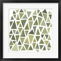 Celadon Geometry I Framed Print
