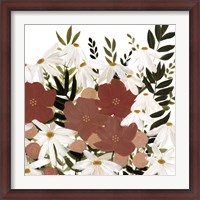 Framed Terracotta Wildflowers I