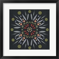 Framed 'Folk Mandala II' border=