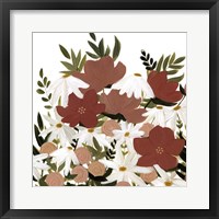 Terracotta Wildflowers II Framed Print