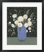 Framed 'Mason Jar Bouquet I' border=