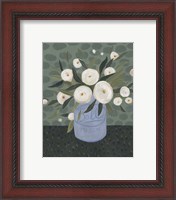 Framed 'Mason Jar Bouquet III' border=