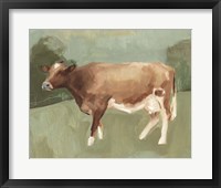 Bovine Field I Framed Print