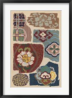 Framed Japanese Textile Design III