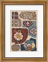 Framed Japanese Textile Design III