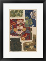 Japanese Textile Design IV Framed Print