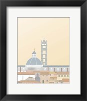 Framed 'Travel Europe--Duomo di Siena' border=