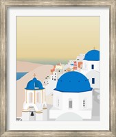 Framed Travel Europe--Santorini