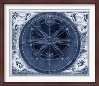 Framed Indigo Planetary Chart