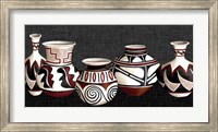 Framed Mexican Pottery