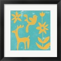 Framed Otomi Tile I