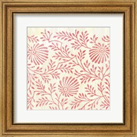 Framed Weathered Patterns in Red VII