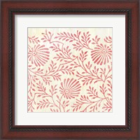 Framed Weathered Patterns in Red VII
