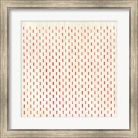 Framed Weathered Patterns in Red VIII