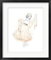 Framed 'Blush & Grey Fashion I' border=