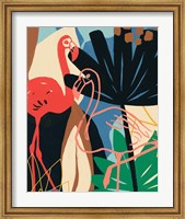 Framed Funky Flamingo I