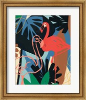 Framed Funky Flamingo II
