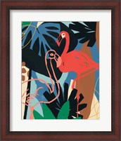 Framed Funky Flamingo II