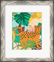 Framed 'Graphic Jungle IV' border=