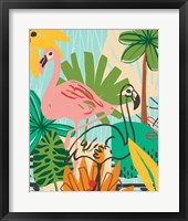 Graphic Jungle VI Framed Print