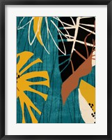 Graphic Blue Lagoon II Framed Print