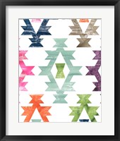 Framed Aztec Brights III