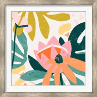 Framed Cut Paper Garden III