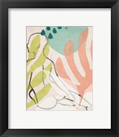 Framed 'Tropical Nude I' border=