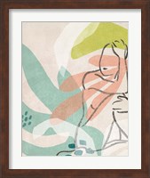 Framed 'Tropical Nude II' border=