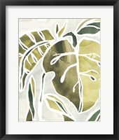Batik Leaves II Framed Print