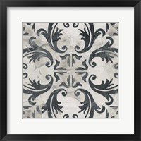 Framed 'Neutral Tile Collection I' border=