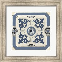 Framed Indigo Motif III