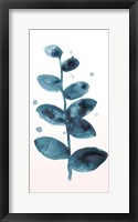 Stems in Indigo III Framed Print