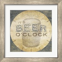 Framed 'Beverage O'Clock III' border=
