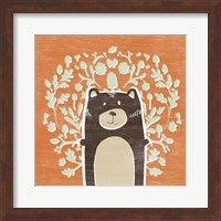 Framed 'Woodland Cutie I' border=